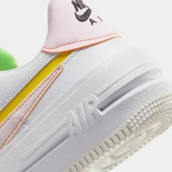 Women's Nike Air Force 1 PLT.AF.ORM Casual Shoes White/Pearl Pink/Opti Yellow/Action Green/Sail/Bright Mandarin - FJ0737 100 -Sports Fashion FJ0737 100 P3
