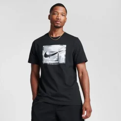 Men's Nike Basketball Backboard Graphic T-Shirt Black - FJ2338 010 -Sports Fashion FJ2338 010 M3