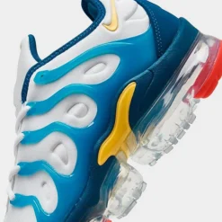 Nike Air VaporMax Plus Running Shoes White/Citron Pulse/Industrial Blue - FJ3999 100 -Sports Fashion FJ3999 100 P3