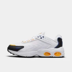 Big Kids' Nike Air Max TW Next Nature Casual Shoes White/University Gold/Black/Deep Royal Blue - FJ4606 100