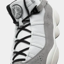 Nike Men's Air Jordan 6 Rings Basketball Shoes Light Smoke Grey/Black/Sail/White - FJ4650 077 -Sports Fashion FJ4650 077 P3