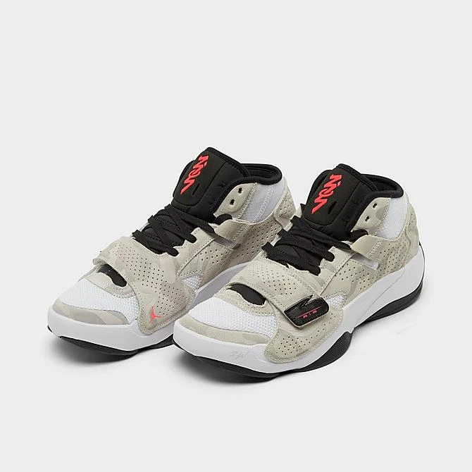 Nike Big Kids’ Jordan Zion 2 Basketball Shoes White/Flash Crimson/Black/Photon Dust - FJ5258 106 2 Nike Big Kids’ Jordan Zion 2 Basketball Shoes White/Flash Crimson/Black/Photon Dust - FJ5258 106 - Image 2