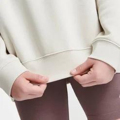 Girls' Nike Sportswear Oversized Sweatshirt Light Orewood Brown - FJ5286 104 -Sports Fashion FJ5286 104 M6