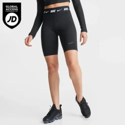 Women's Nike Sportswear Tape Biker Shorts Black - FJ6995 010