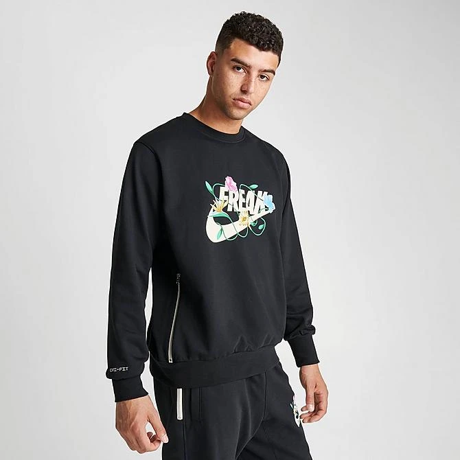 Men's Nike Giannis Standard Issue Connections Graphic Basketball Crewneck Sweatshirt Black - FJ9557 010 3 Men's Nike Giannis Standard Issue Connections Graphic Basketball Crewneck Sweatshirt Black - FJ9557 010 - Image 3