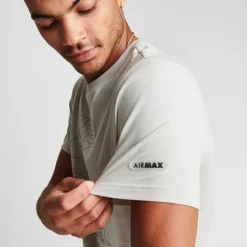 Men's Nike Sportswear Air Max Legacy Graphic T-Shirt Light Bone/Black - FN0241 072 -Sports Fashion FN0241 072 M6