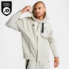 Men's Nike Sportswear Air Max Graphic Woven Full-Zip Jacket Light Bone/Black/Black - FN0243 072