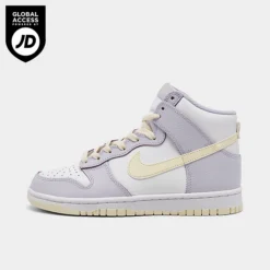 Women's Nike Dunk High Retro Casual Shoes White/Coconut Milk/Oxygen Purple - FN3504 100