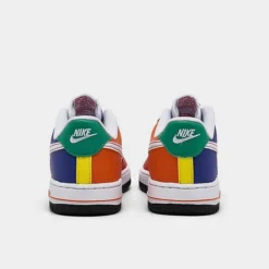 Little Kids' Nike Force 1 LV8 Casual Shoes University Red/White/Deep Royal Blue/Opti Yellow - FN6978 657 -Sports Fashion FN6978 657 P4