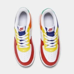 Little Kids' Nike Force 1 LV8 Casual Shoes University Red/White/Deep Royal Blue/Opti Yellow - FN6978 657 -Sports Fashion FN6978 657 P5