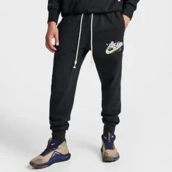 Men's Nike Giannis Standard Issue Connections Dri-FIT Jogger Pants Black - FN7214 010