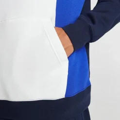 Men's Nike Air Retro Swoosh Fleece Pullover Hoodie Summit White/Obsidian/Game Royal - FN7691 122 11 Men's Nike Air Retro Swoosh Fleece Pullover Hoodie Summit White/Obsidian/Game Royal - FN7691 122 -Sports Fashion FN7691 122 M6