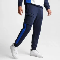 Men's Nike Air Retro Fleece Cargo Pants Obsidian/Game Royal - FN7693 451 -Sports Fashion FN7693 451 M3