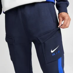 Men's Nike Air Retro Fleece Cargo Pants Obsidian/Game Royal - FN7693 451 -Sports Fashion FN7693 451 M5