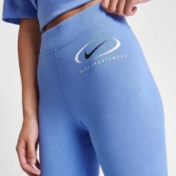 Women's Nike Sportswear Swoosh Life Leggings Polar Ice - FN7699 450 -Sports Fashion FN7699 450 M5