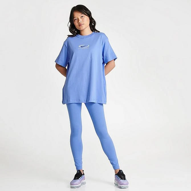 Women's Nike Sportswear Swoosh Life Graphic T-Shirt Polar Ice - FN7722 450 2 Women's Nike Sportswear Swoosh Life Graphic T-Shirt Polar Ice - FN7722 450 - Image 2