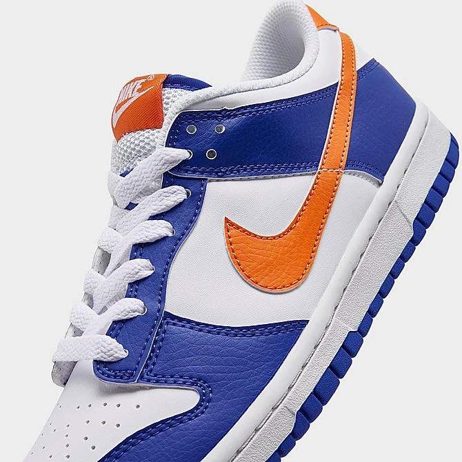Big Kids' Nike Dunk Low Casual Shoes Blue Joy/Bright Mandarin/White/Black - FN7783 400 3 Big Kids' Nike Dunk Low Casual Shoes Blue Joy/Bright Mandarin/White/Black - FN7783 400 - Image 3