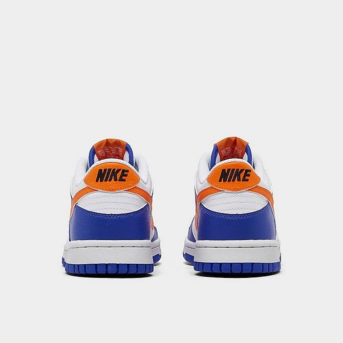Big Kids' Nike Dunk Low Casual Shoes Blue Joy/Bright Mandarin/White/Black - FN7783 400 4 Big Kids' Nike Dunk Low Casual Shoes Blue Joy/Bright Mandarin/White/Black - FN7783 400 - Image 4