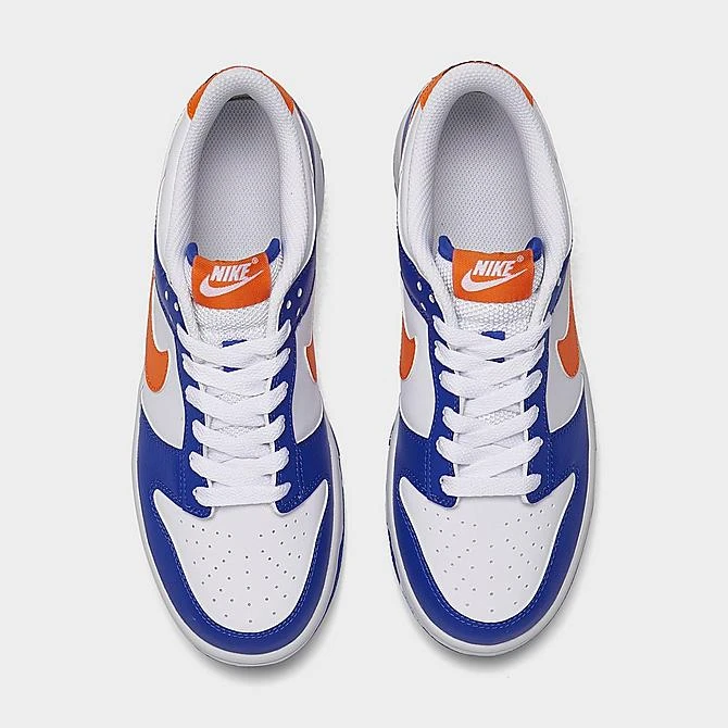 Big Kids' Nike Dunk Low Casual Shoes Blue Joy/Bright Mandarin/White/Black - FN7783 400 5 Big Kids' Nike Dunk Low Casual Shoes Blue Joy/Bright Mandarin/White/Black - FN7783 400 - Image 5