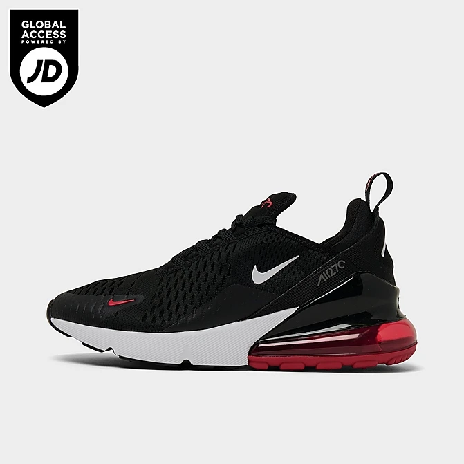 Big Kids' Nike Air Max 270 Casual Shoes Black/White/Gym Red/Iron Grey - FQ2414 001 1 Big Kids' Nike Air Max 270 Casual Shoes Black/White/Gym Red/Iron Grey - FQ2414 001