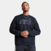 Men's Nike Sportswear Club Fleece Wordmark Crewneck Sweatshirt Black/Multi - FQ6151 010