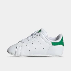 Infant Adidas Originals Stan Smith Casual Crib Shoes Footwear White/Footwear White/Green - FY7890 100 -Sports Fashion FY7890 100 P3