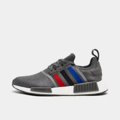 Men's Adidas Originals NMD R1 Casual Shoes Grey/Better Scarlet/Black - FZ5708 023