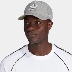 Adidas Originals OG A-Frame Snapback Hat Medium Grey Heather/White - GB4272 020