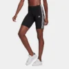 Women's Adidas Essentials 3-Stripes Bike Shorts Black/White - GR3866 001