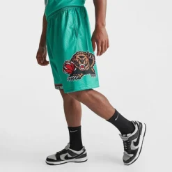 Men's Mitchell & Ness Vancouver Grizzlies NBA 1995-96 Away Swingman Basketball Shorts Teal - GRTEAL96 VGR