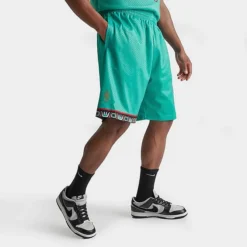 Men's Mitchell & Ness Vancouver Grizzlies NBA 1995-96 Away Swingman Basketball Shorts Teal - GRTEAL96 VGR -Sports Fashion GRTEAL96 VGR M3