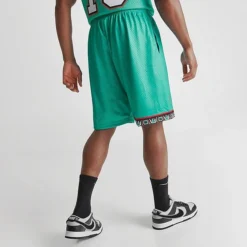 Men's Mitchell & Ness Vancouver Grizzlies NBA 1995-96 Away Swingman Basketball Shorts Teal - GRTEAL96 VGR -Sports Fashion GRTEAL96 VGR M4