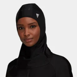 Women's Adidas 3-Stripes Swim Hijab Black/White - GT5078 001