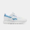 Women's Reebok Classic Leather Casual Shoes Footwear White/Footwear White/Essential Blue - GW4465 100