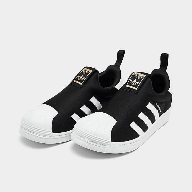 Little Kids' Adidas Originals Superstar 360 Slip-On Casual Shoes Black/White/Gold Metallic - GX3231 001 2 Little Kids' Adidas Originals Superstar 360 Slip-On Casual Shoes Black/White/Gold Metallic - GX3231 001 - Image 2