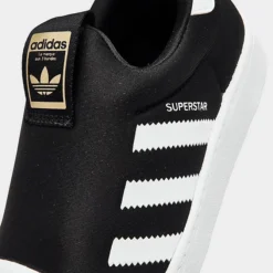 Little Kids' Adidas Originals Superstar 360 Slip-On Casual Shoes Black/White/Gold Metallic - GX3231 001 8 Little Kids' Adidas Originals Superstar 360 Slip-On Casual Shoes Black/White/Gold Metallic - GX3231 001 -Sports Fashion GX3231 001 P3