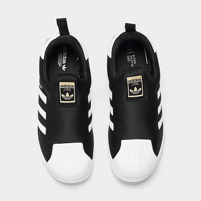 Little Kids' Adidas Originals Superstar 360 Slip-On Casual Shoes Black/White/Gold Metallic - GX3231 001 5 Little Kids' Adidas Originals Superstar 360 Slip-On Casual Shoes Black/White/Gold Metallic - GX3231 001 - Image 5