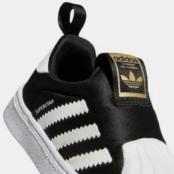 Kids' Toddler Adidas Originals Disney Mickey & Minnie Superstar 360 Slip-On Casual Shoes Black/White/Gold Metallic - GX3233 001 -Sports Fashion GX3233 001 P3