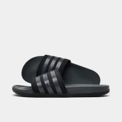 Women's Adidas Adilette Comfort Slide Sandals Black/Grey/Black - GX4303 001
