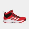 Big Kids' Adidas Cross Em Up 5 Basketball Shoes (Wide Width) Vivid Red/Silver Metallic/Core Black - GX4791 626