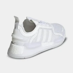 Big Kids’ Adidas Originals NMD_R1 V3 Casual Shoes Cloud White/Cloud White/Cloud White - GX5739 100 -Sports Fashion GX5739 100 P4