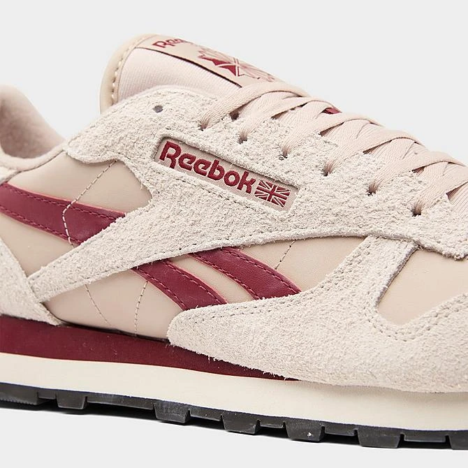 Men's Reebok Classic Leather Casual Shoes Modern Beige/Alabaster/Classic Burgundy - GY1525 269 3 Men's Reebok Classic Leather Casual Shoes Modern Beige/Alabaster/Classic Burgundy - GY1525 269 - Image 3