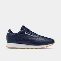 Men's Reebok Classic Leather Casual Shoes Vector Navy/Ftwr White/Reebok Rubber Gum - GY3600 400