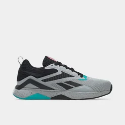 Men's Reebok Nanoflex V2 Training Shoes Core Black/Pure Grey/Classic Teal - GY6211 001