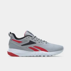 Men's Reebok Flexagon Force 4 Training Shoes Pure Grey 3/Core Black/Vector Red - GY6248 051