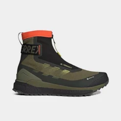 Men's Adidas Terrex Free Hiker Cold.RDY Hiking Boots Focus Olive/Pulse Olive/Impact Orange - GY6757 314