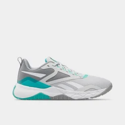 Women's Reebok NFX Trainer Training Shoes Pure Grey 2/Pure Grey 4/Classic Teal - GY9773 048