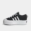 Girls' Little Kids' Adidas Originals Nizza Platform Casual Shoes Core Black/Cloud White/Core Black - GY9959 001