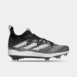 Men's Adidas Adizero Afterburner NWV Baseball Cleats Black/White/Grey - GZ4580 001