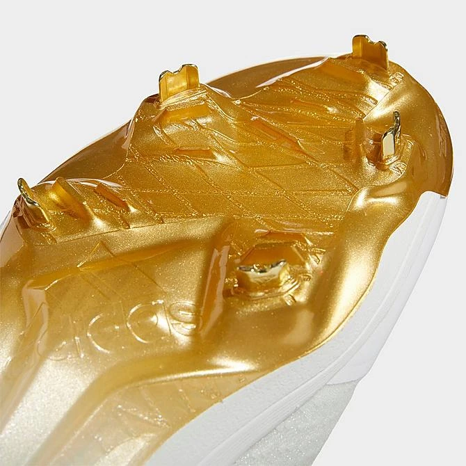 Men's Adidas Adizero Afterburner NWV Baseball Cleats White/Gold Metallic/White - GZ4581 100 3 Men's Adidas Adizero Afterburner NWV Baseball Cleats White/Gold Metallic/White - GZ4581 100 - Image 3